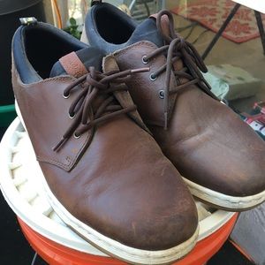 Dr Martens Faux Leather Brown Size 12
